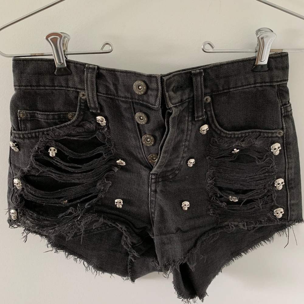 Carmar LF Black Jean Shorts